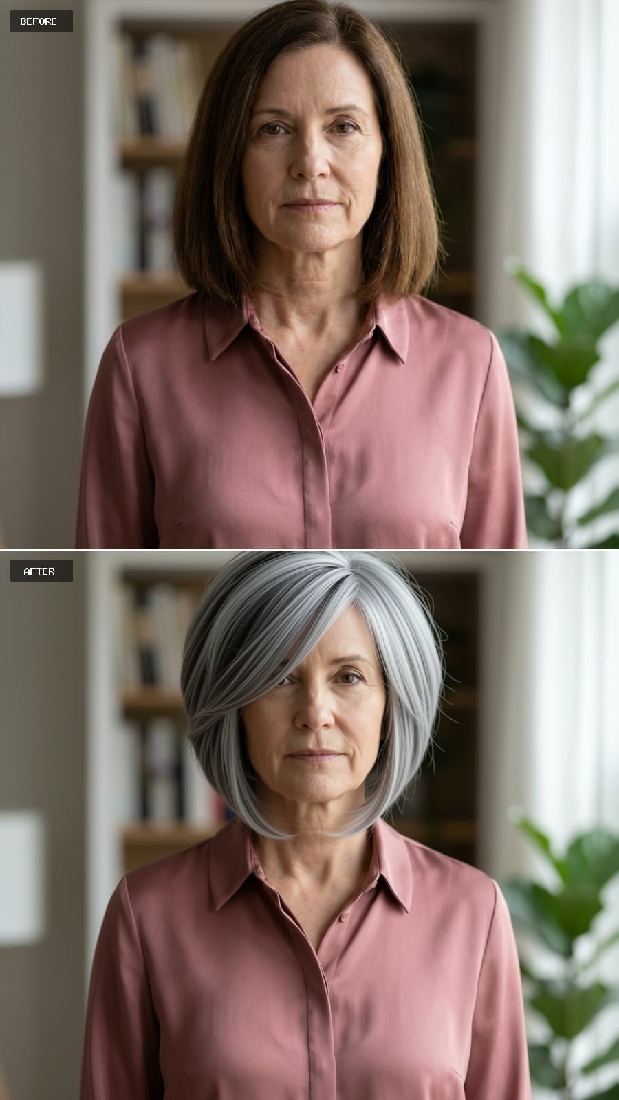 Gray, Voluminous, and Styled Like Someone Who Stopped Asking Permission