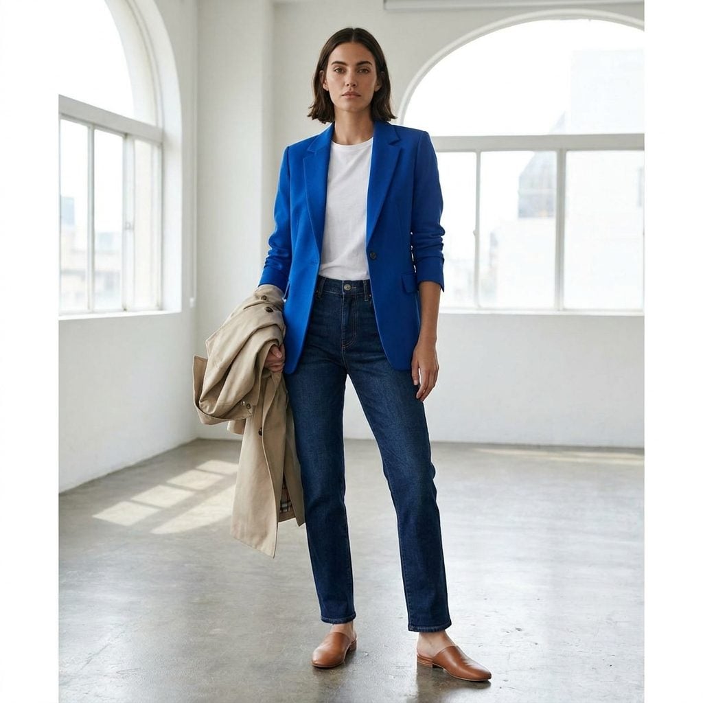 Anchor Everything With a Bold Structured Blazer