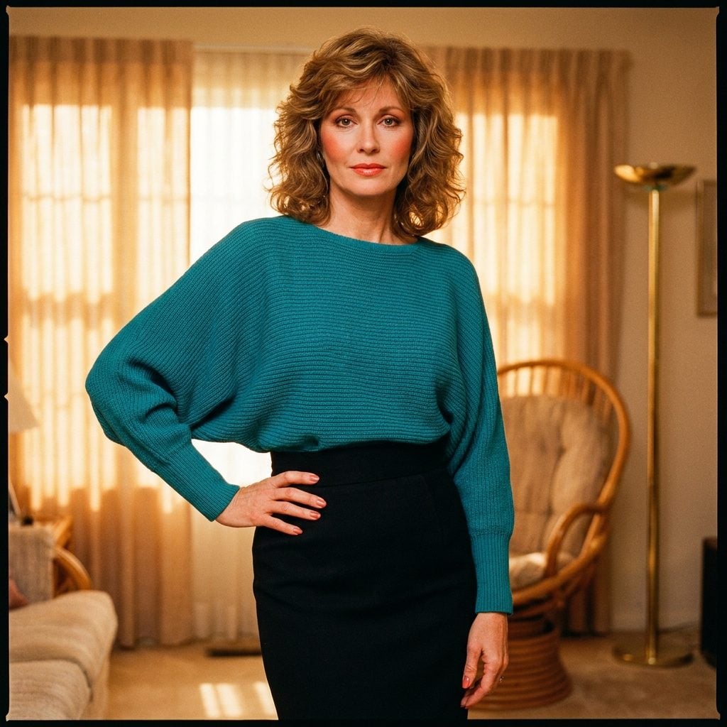 Batwing and Dolman Sleeves Made the Waist Look Tiny by Comparison