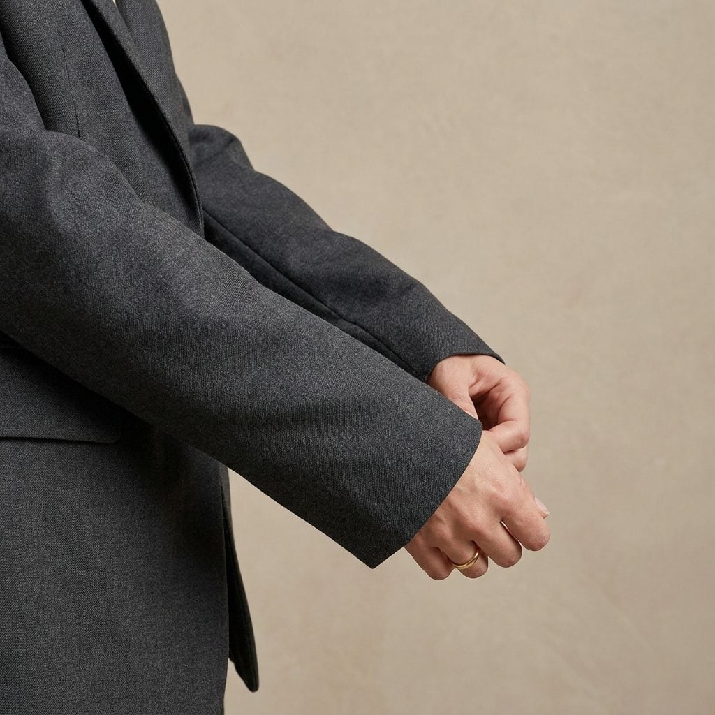 Blazer Sleeves So Long They Swallow Your Hands