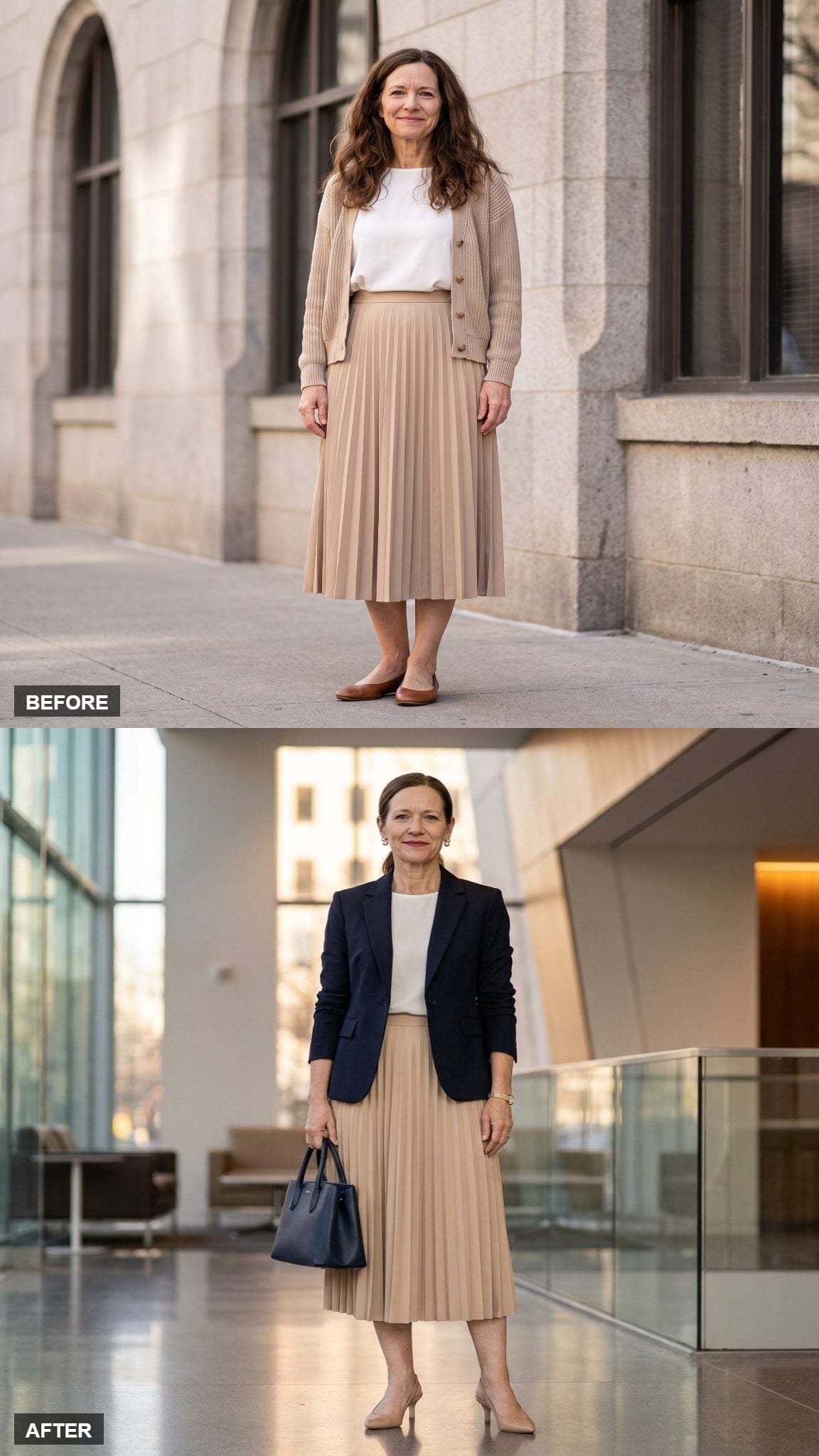 Boardroom Command in a Sharp Blazer and Heels