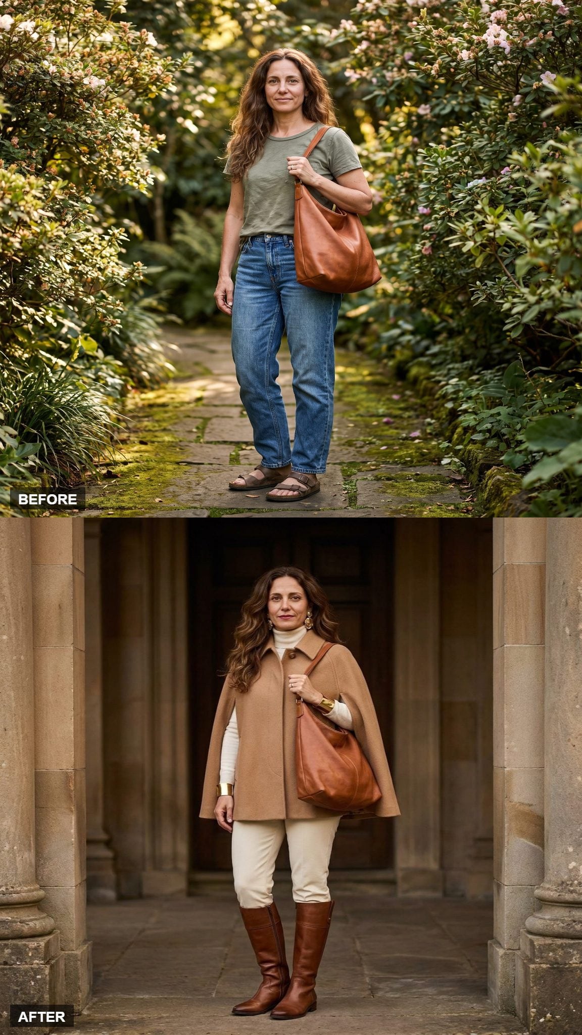 The Camel Cape, Ivory Turtleneck, and a Dose of Drama