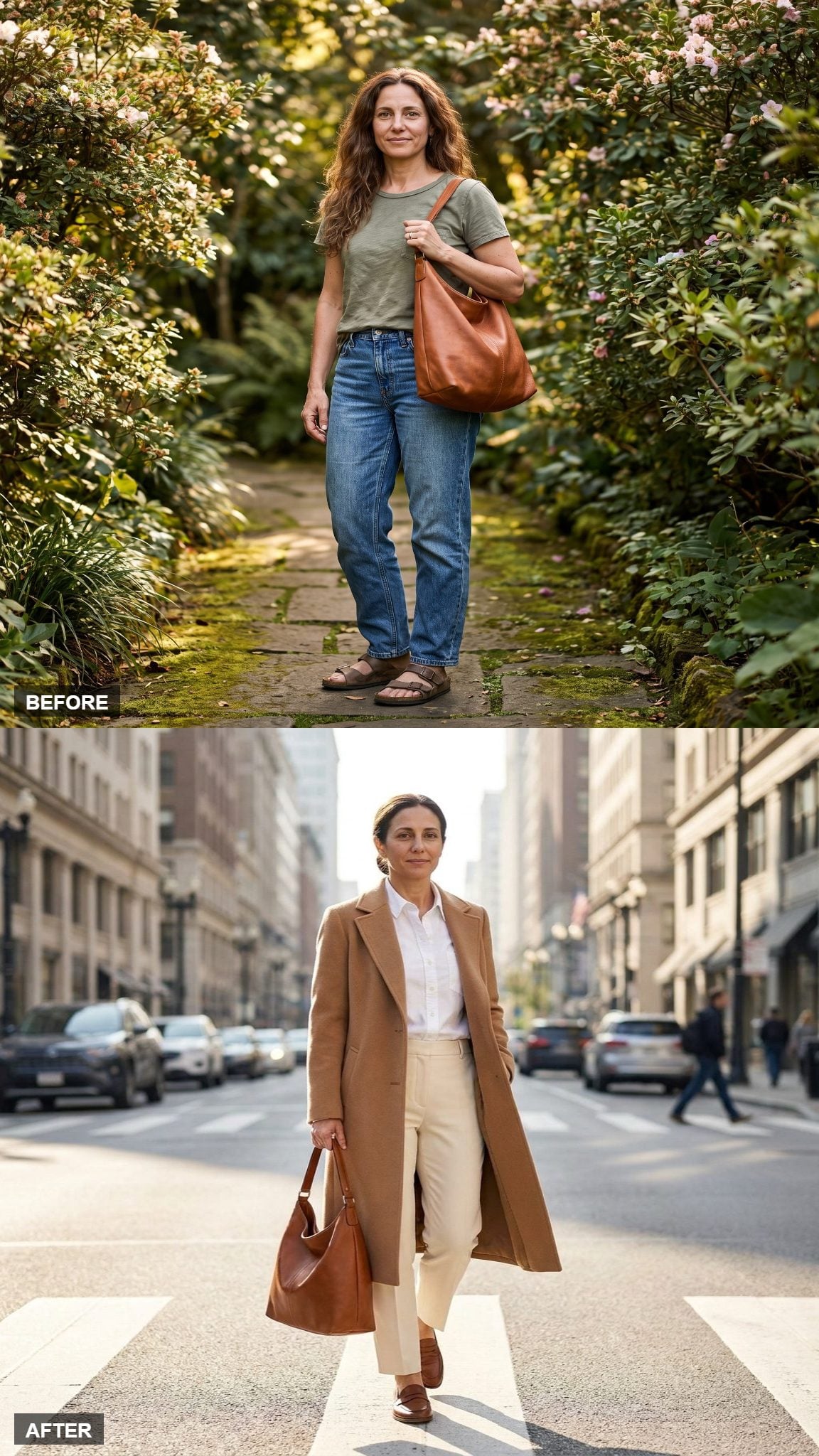 Camel Overcoat and White Oxford, the Menswear Borrow