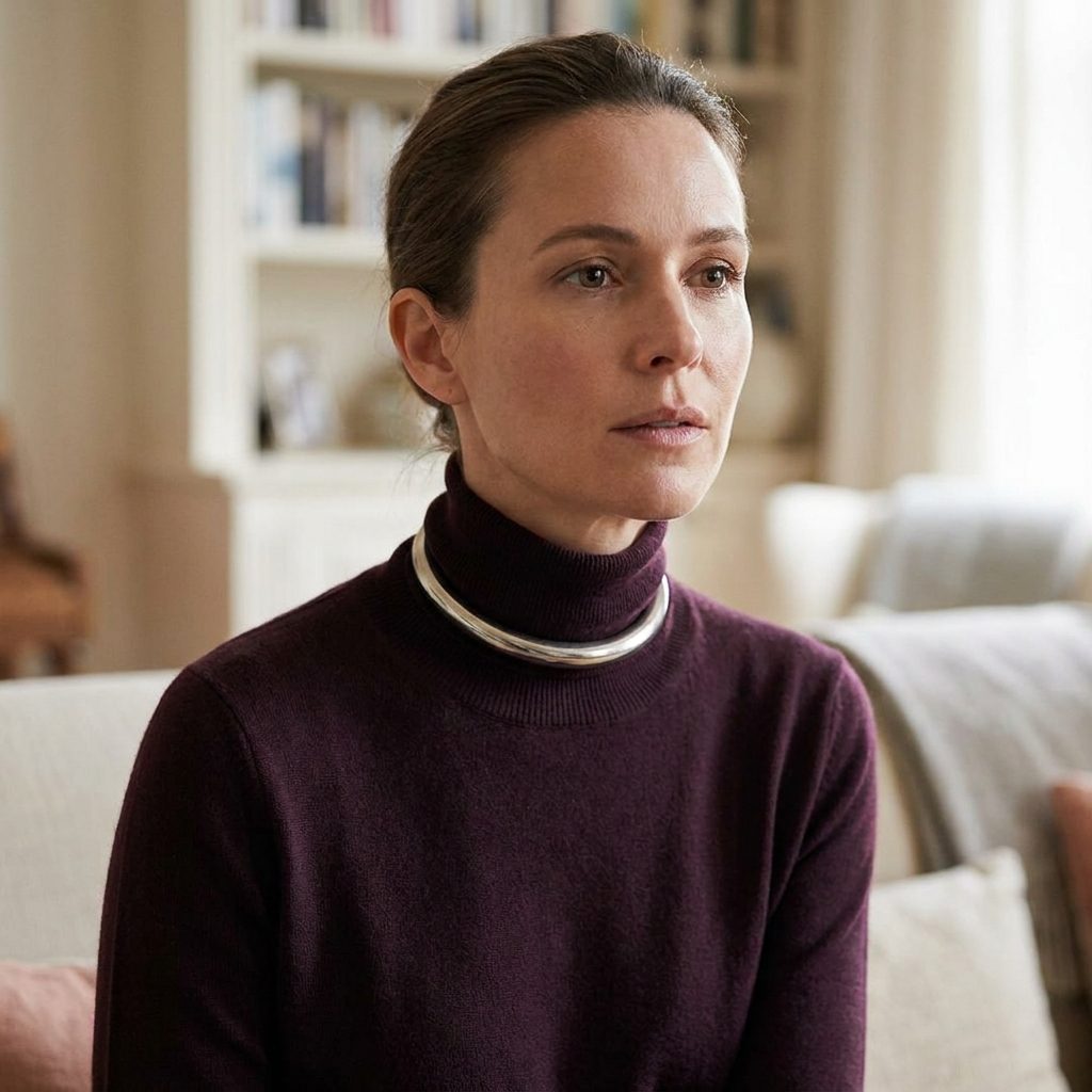 A Choker Crowding a High Neckline