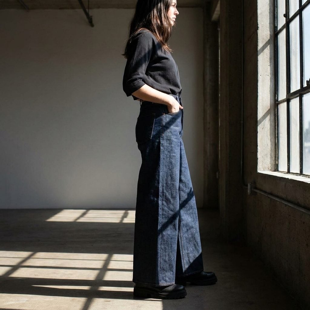 Choosing Stiff Denim That Stands Away From Your Body Like a Tent