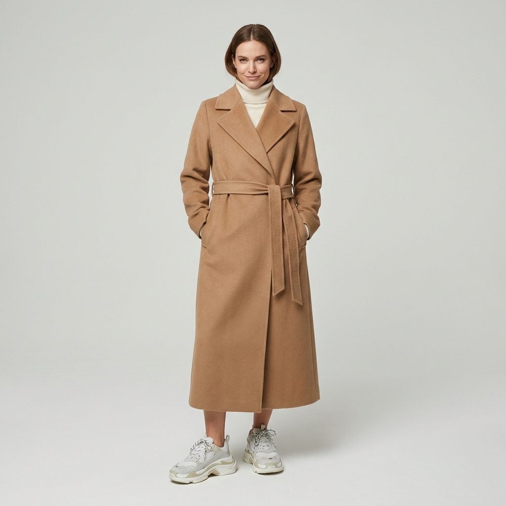 Chunky Athletic Sneakers Fighting a Refined Outfit