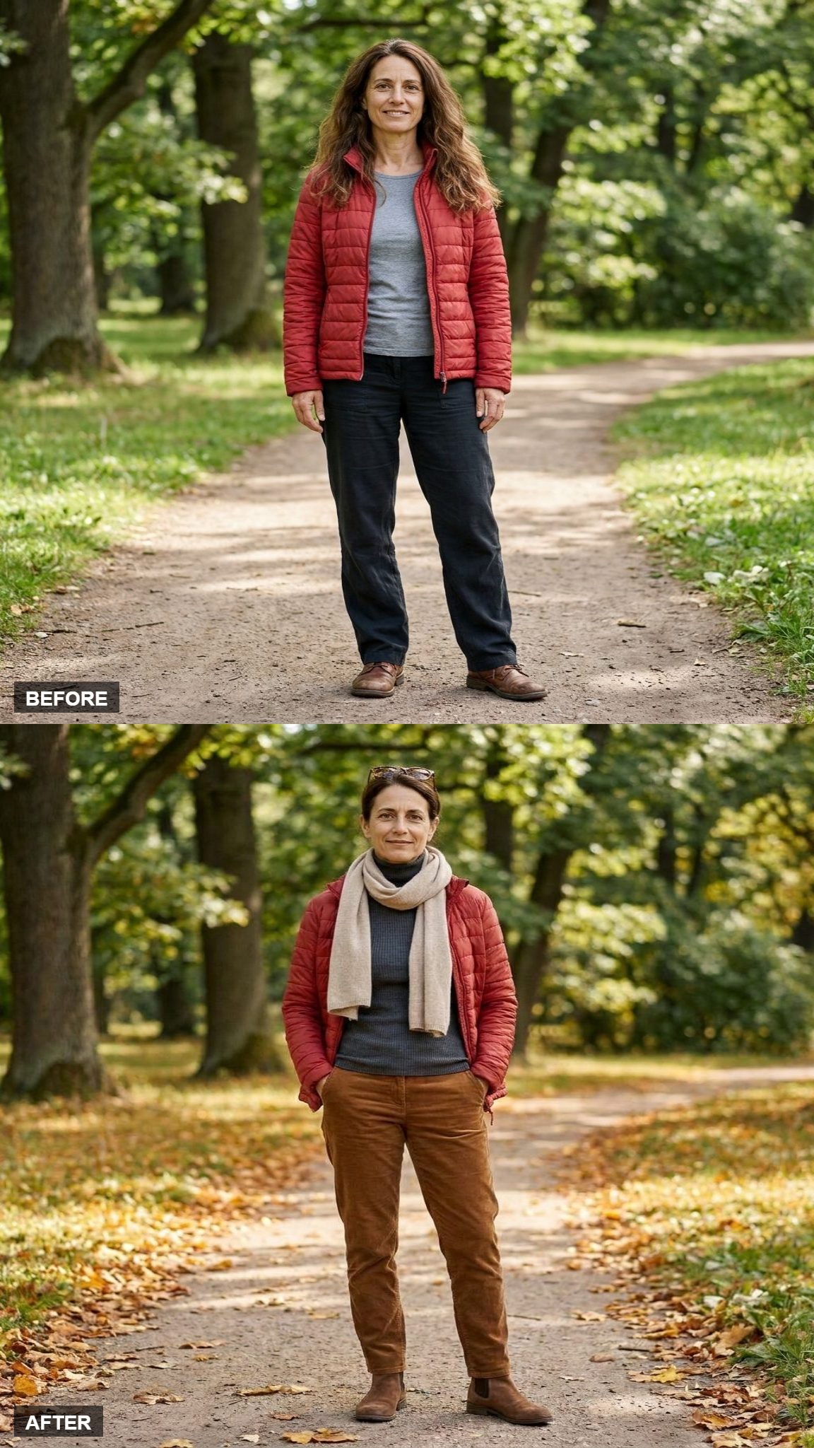 Cold-Weather Layers With Tobacco Corduroy and Charcoal
