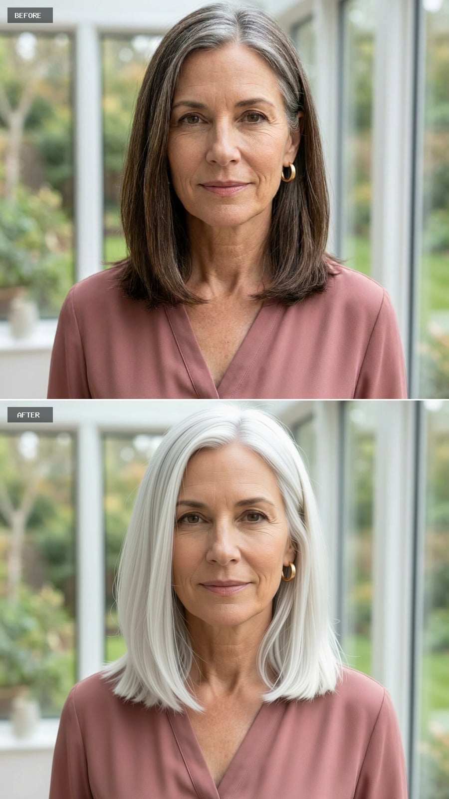 Pure Silver on a Blunt Bob Is the Color Move Colorists Have Been Quietly Recommending for Years