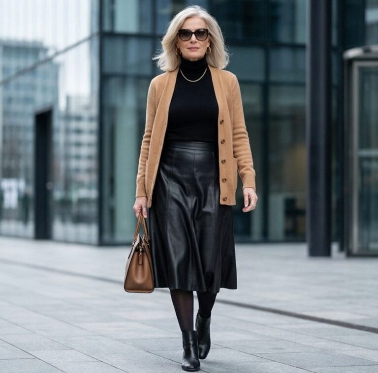 31 Ways to Wear Camel Cardigans After 50 This Fall Without Looking Frumpy