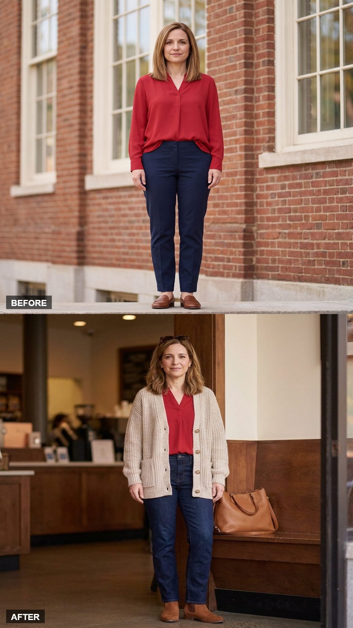 Cozy Weekend Warmth Under an Oversized Cardigan
