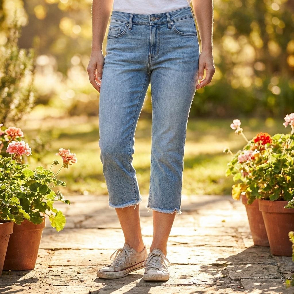 Cropped Capri Jeans