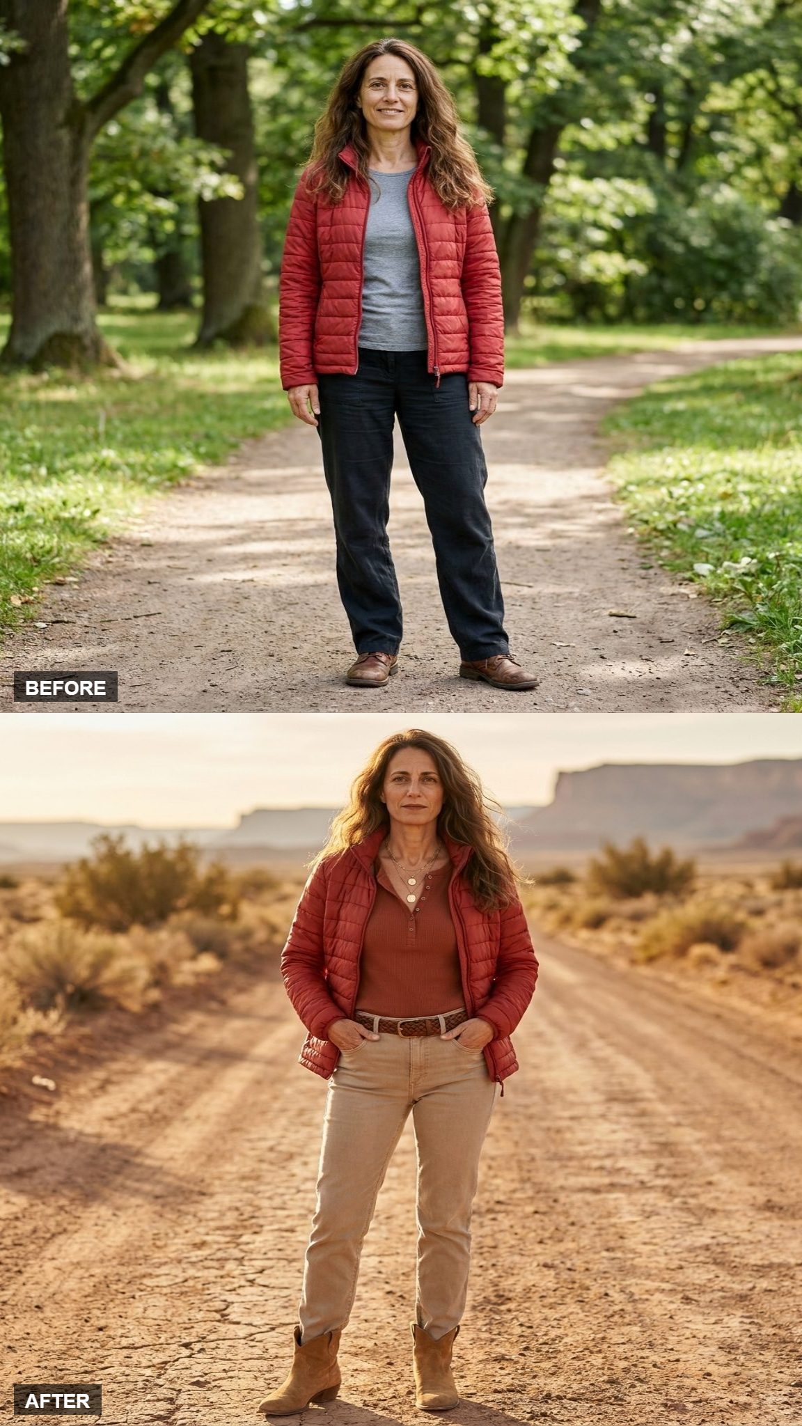 Desert Weekend in Sand Denim and Western Boots