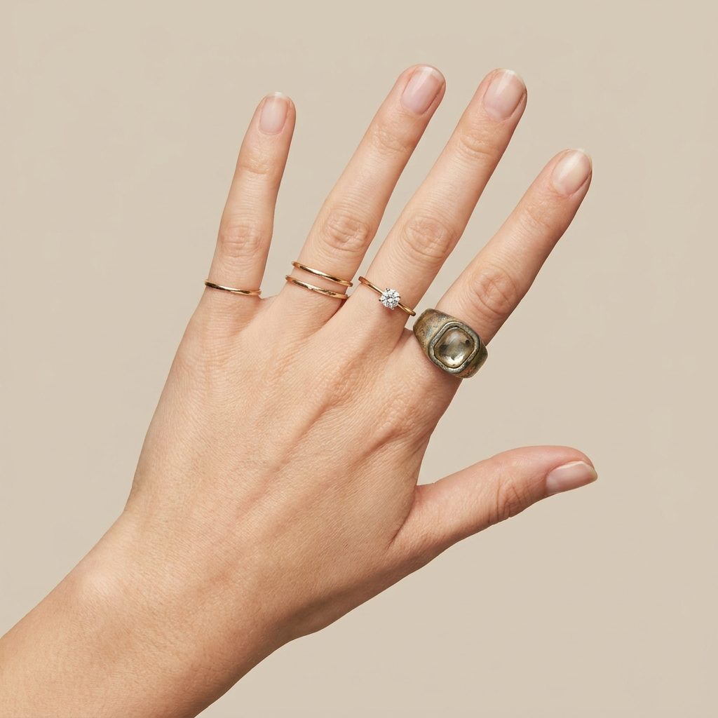 A Different Ring on Nearly Every Finger