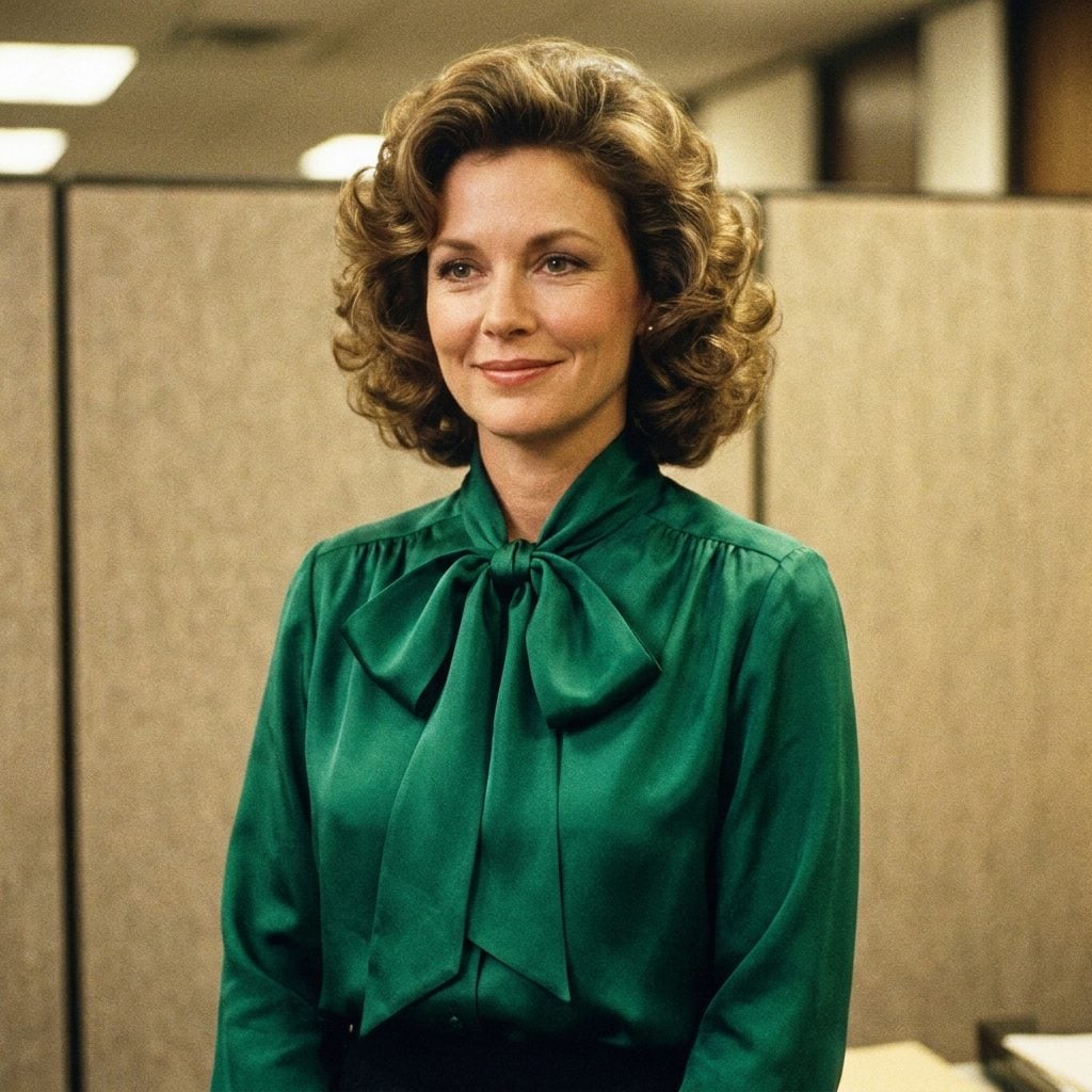 The Emerald Pussy-Bow Secretary Blouse