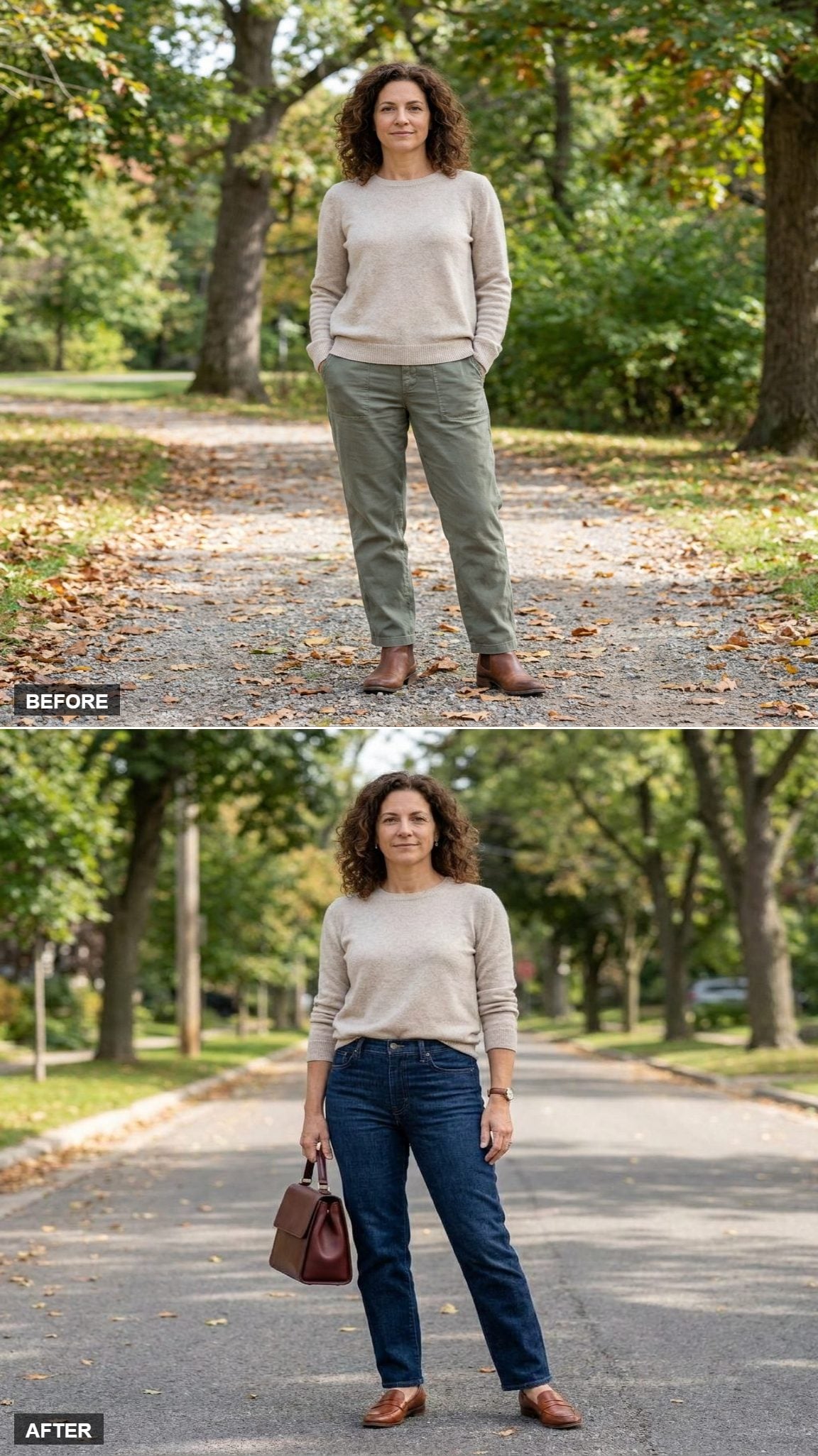 The French Tuck That Actually Works: Dark Indigo High-Rise Jeans and a Precise Front Pull