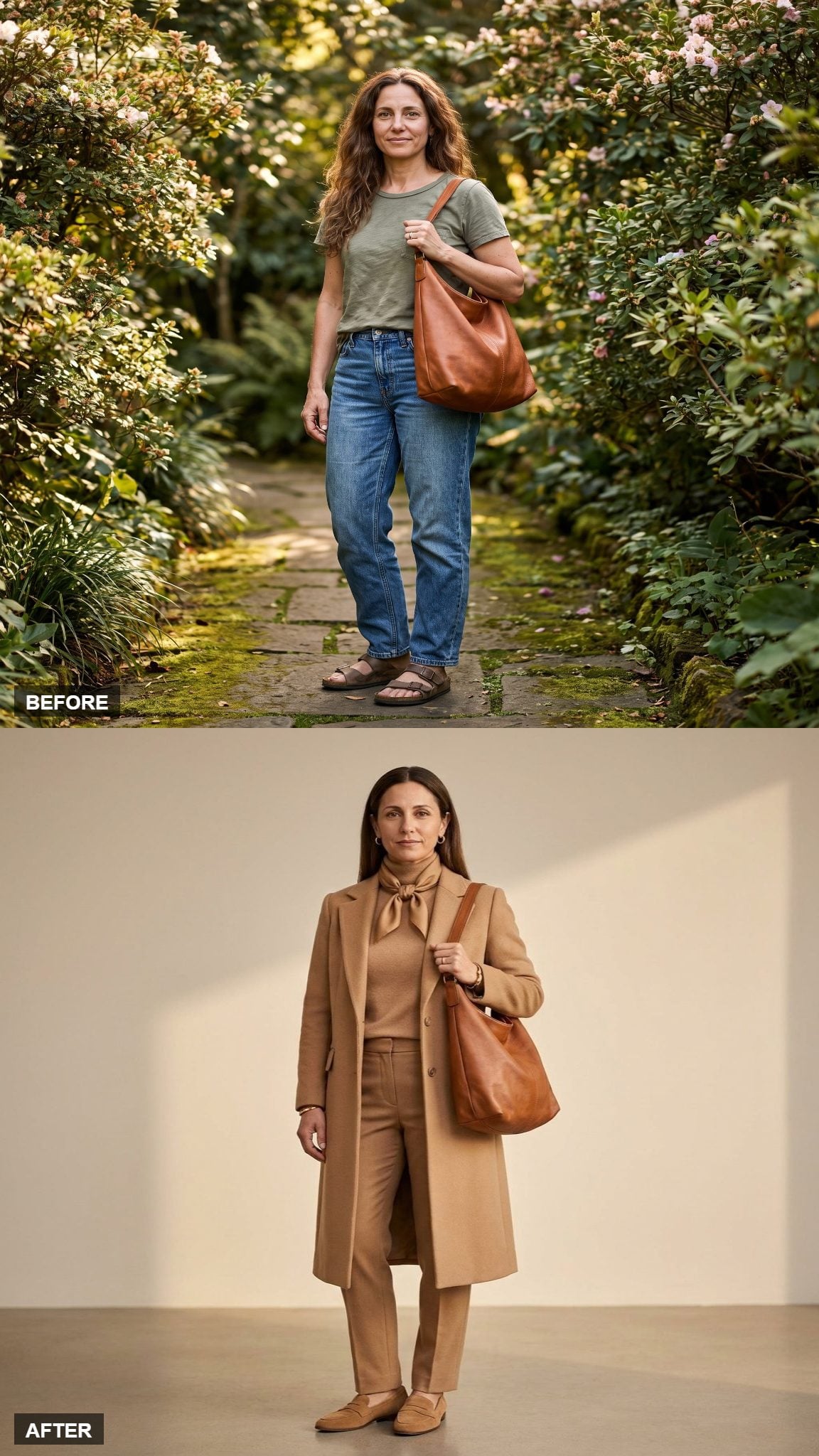 Head-to-Toe Camel and the Discipline of One Color