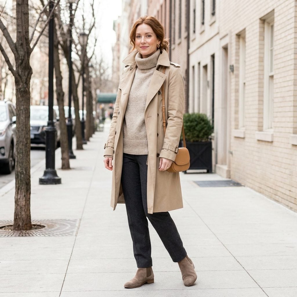 Layer a Chunky Ribbed Turtleneck Above the Collar