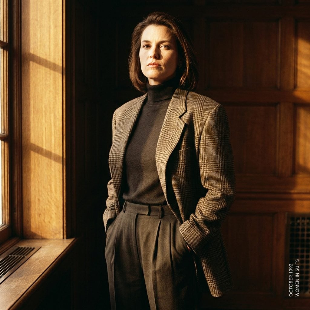 The Long Glen-Plaid Blazer That Borrowed From Menswear and Owned It