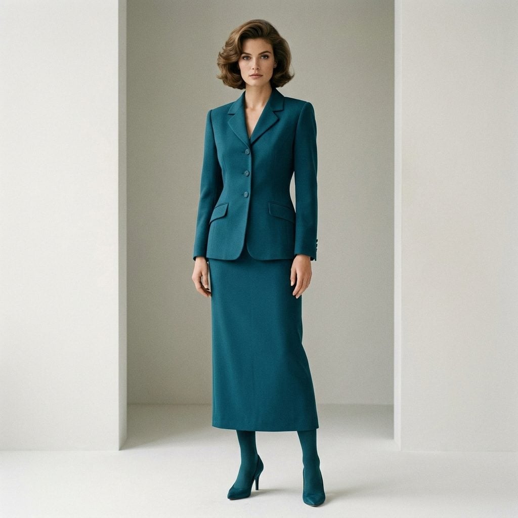 Matching Skirt Suits That Ran in One Unbroken Line