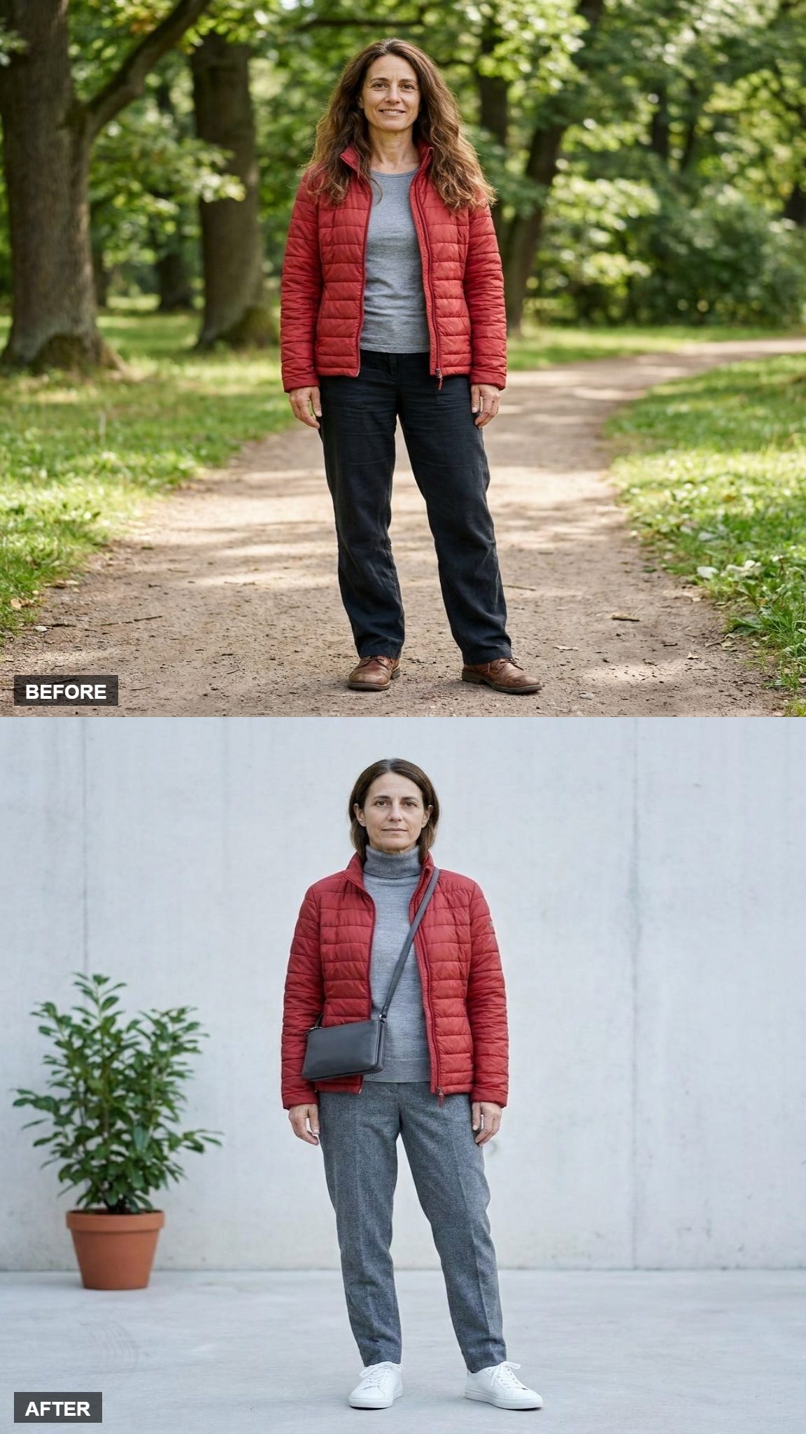 Scandinavian-Inspired Restraint With Red and Gray Wool