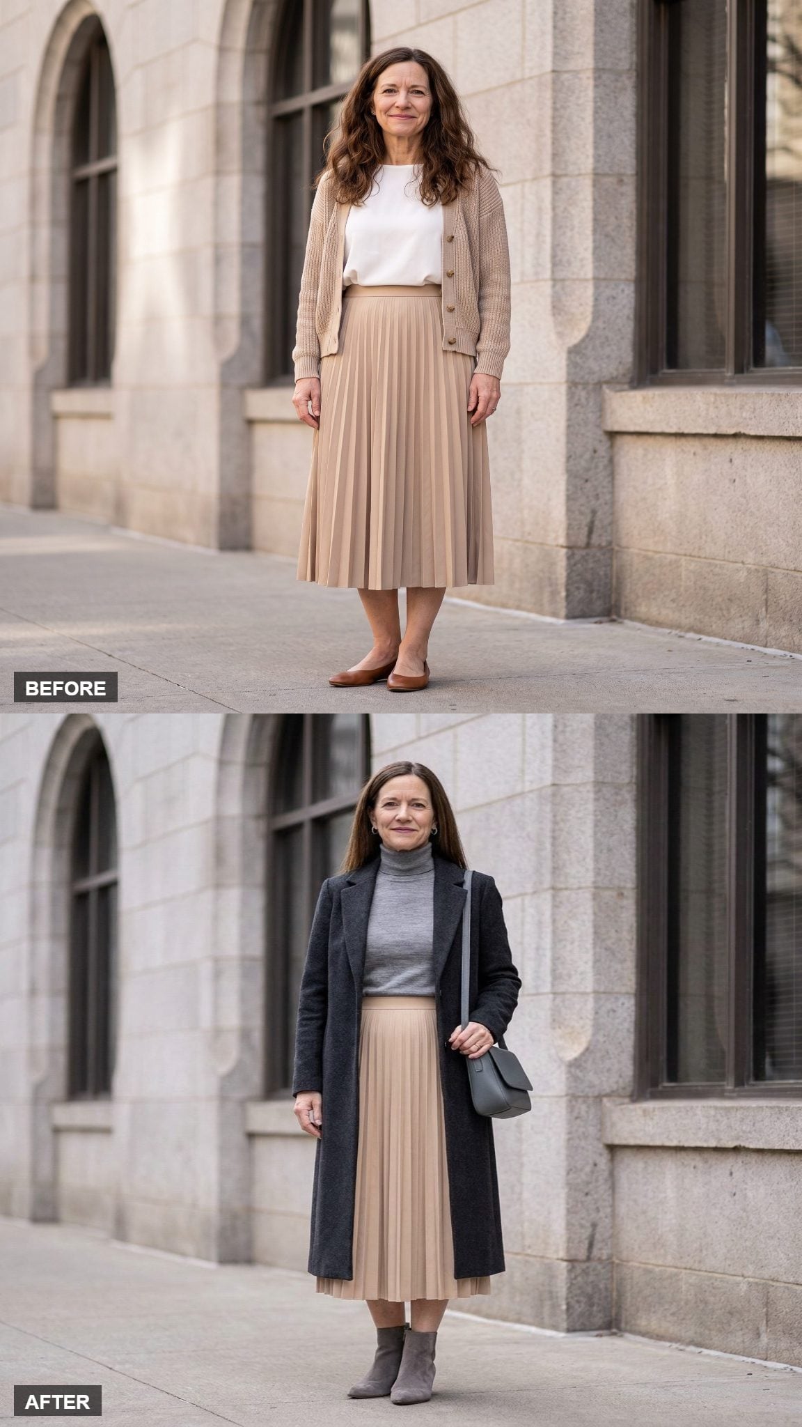 Modern Monochrome in Head-to-Toe Gray