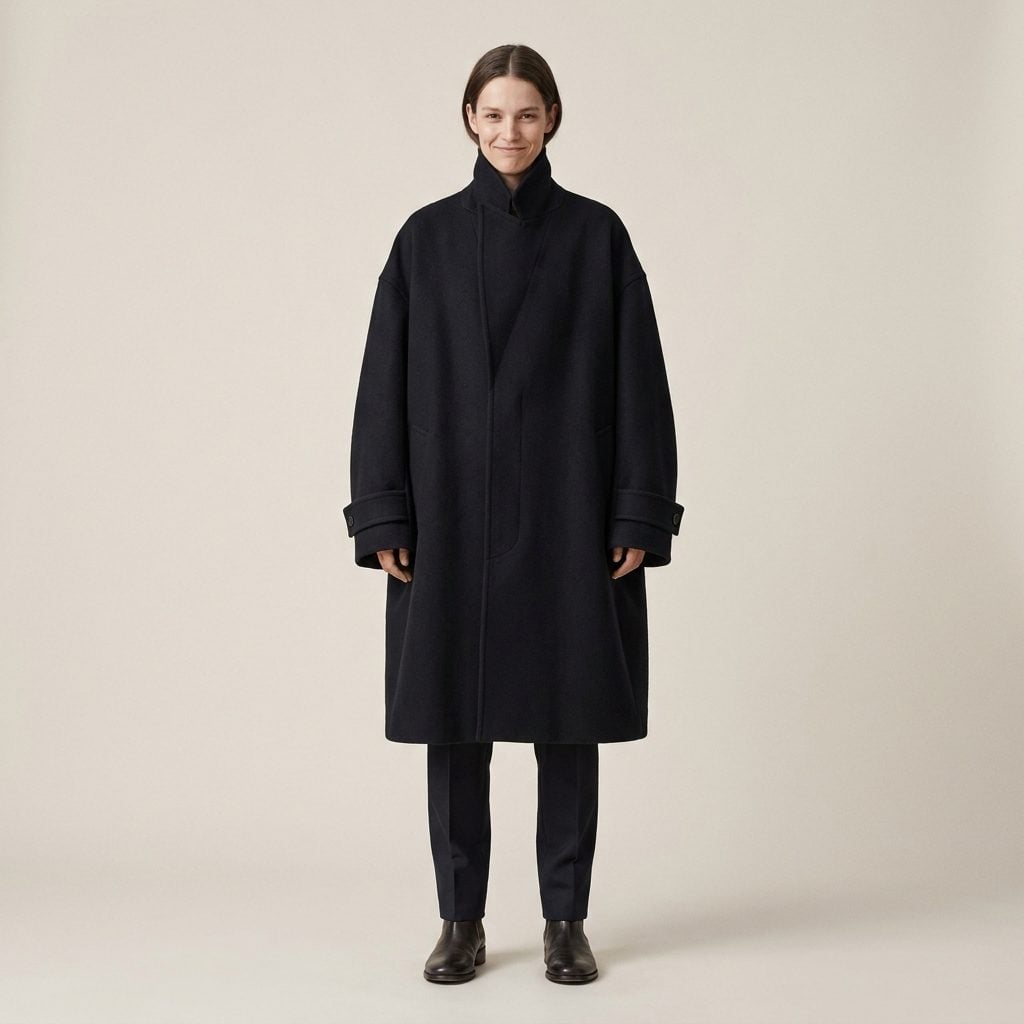 The Oversized Coat Swallowing the Whole Look