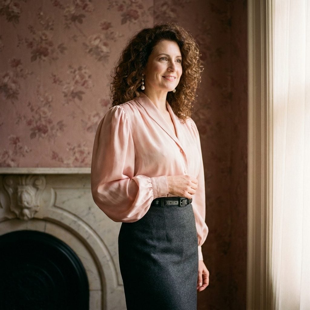 Puffed Sleeves Created the Same Waist-Shrinking Illusion as Shoulder Pads
