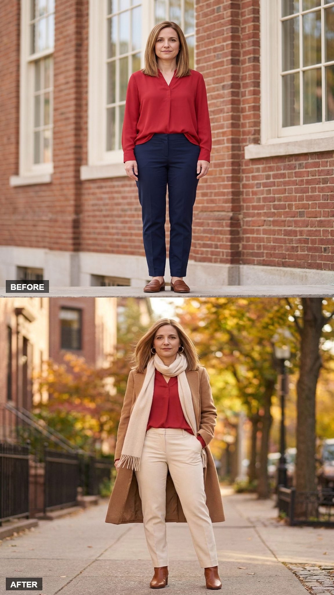 Quiet Confidence in Camel and Cream Layers
