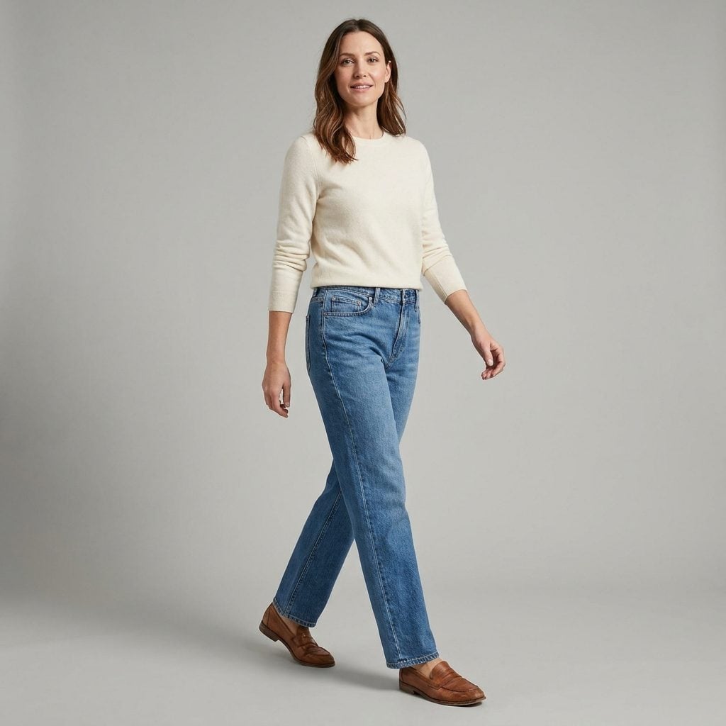 Relaxed Straight-Leg Jeans
