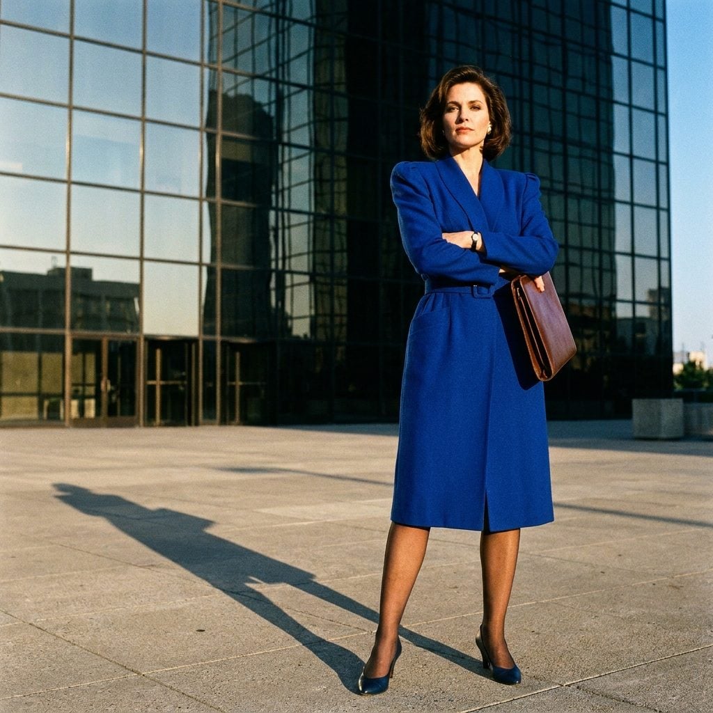 The Royal-Blue Coatdress That Meant Business Before You Said a Word