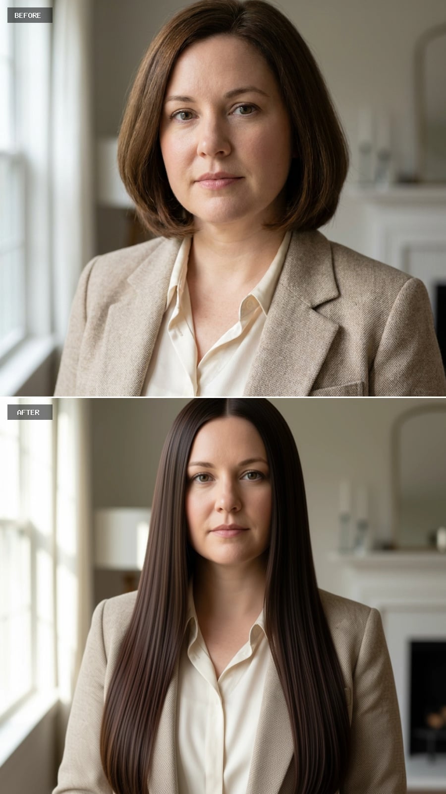 Dark Brown Length That Rewires How a Round Face Reads in a Room