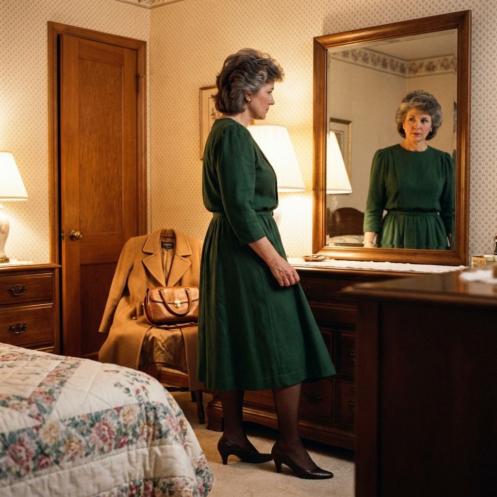 She Did One Last Full-Length Mirror Check