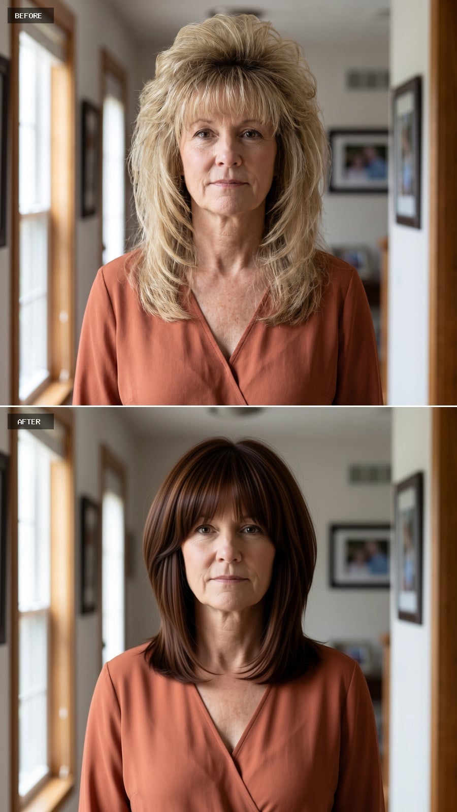 Dark Chocolate Bob With Fringe Proves You Don't Need Length for Impact