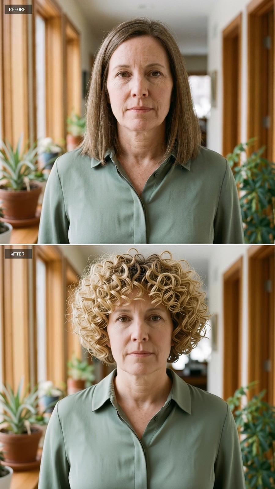 Blonde Curls, Cropped Short, and Absolutely Worth the Appointment
