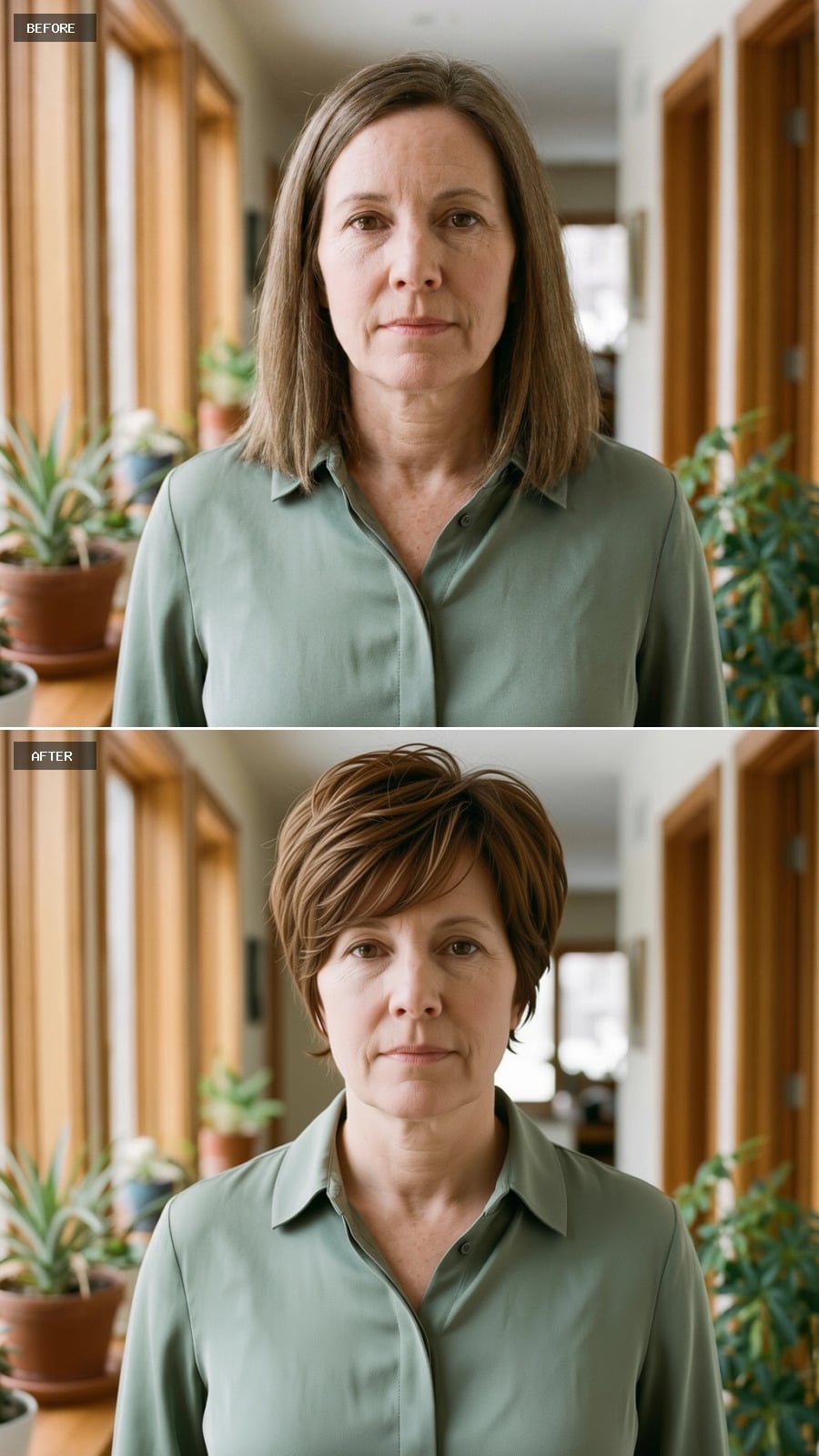 Brown, Cropped, and Cut Like She Finally Had a Better Answer