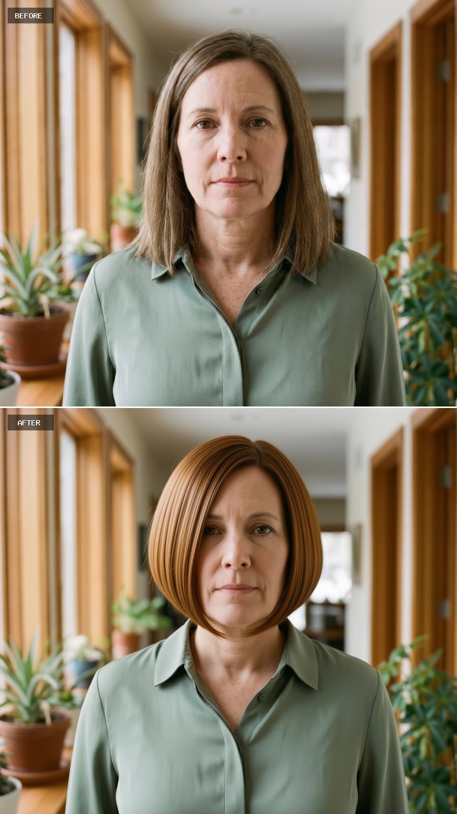 Copper Bob, Cut Clean, and Worn Like She'd Always Known