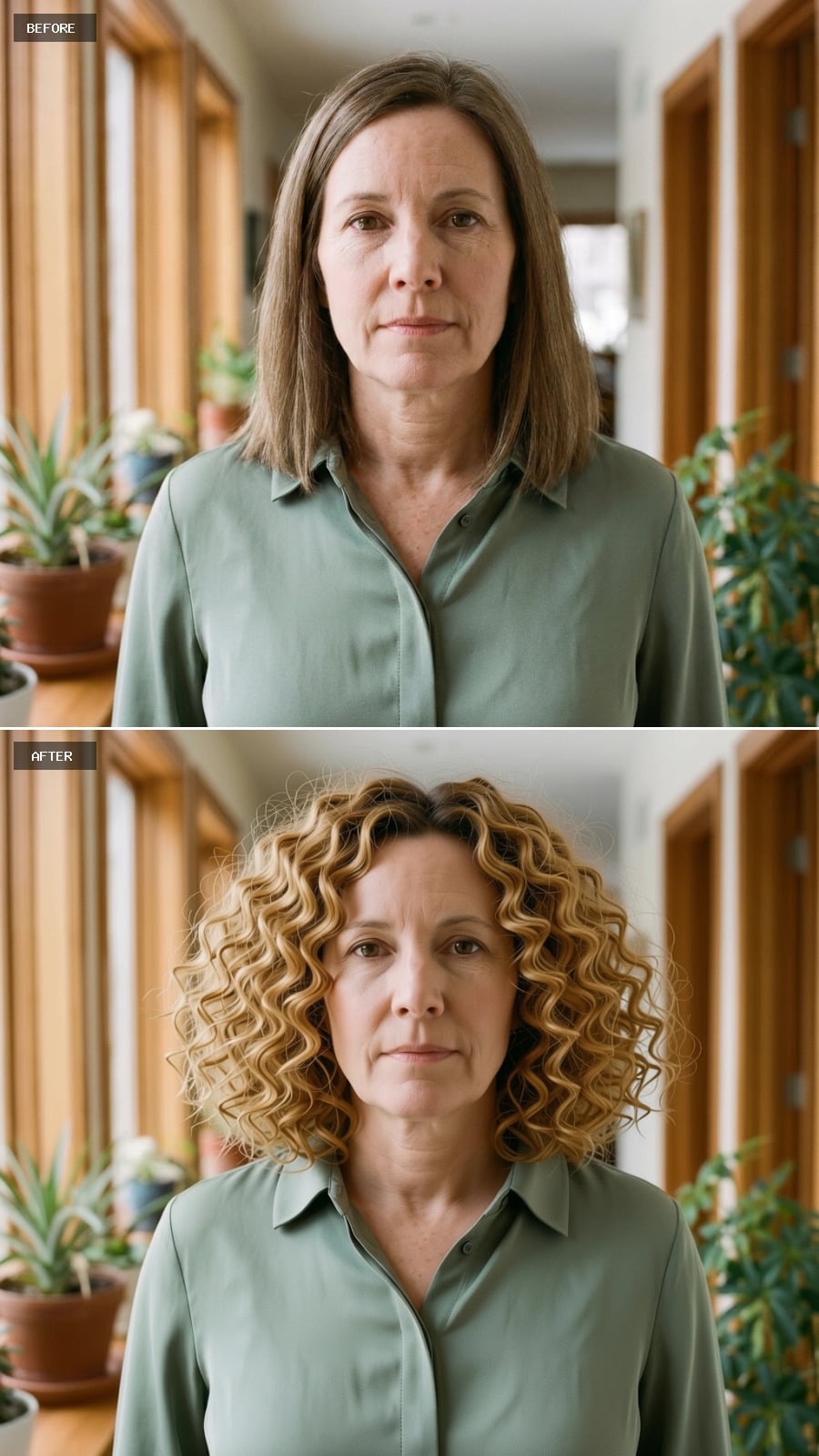 Curly, Blonde-Kissed, and Cut Full Enough to Finally Own the Room