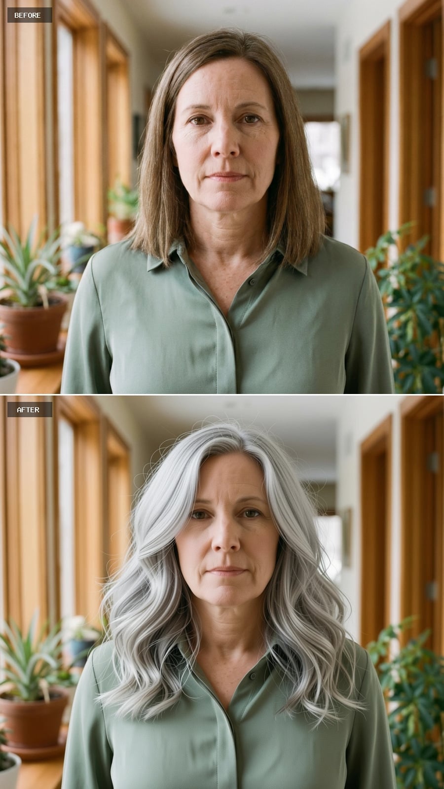 Gray, Wavy, and Long Enough to Make the Decision Look Easy
