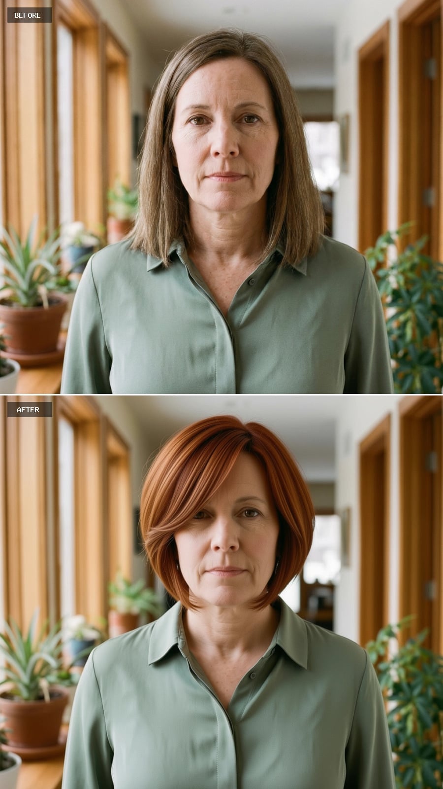 Red Bob, Cut Sharp, and Finally Done Apologizing for Taking Up Space