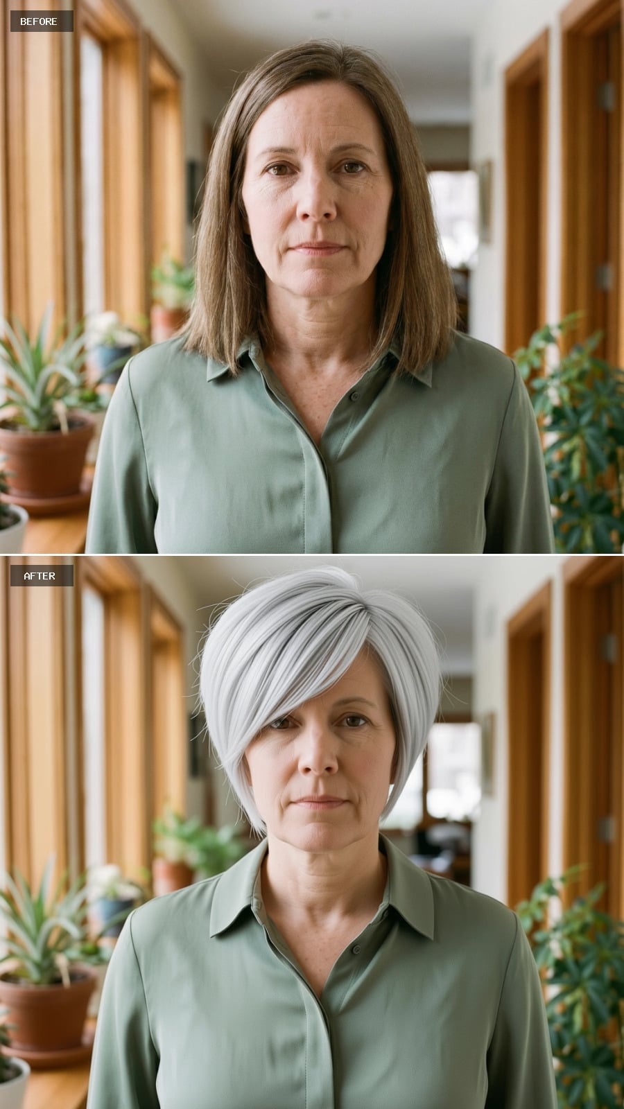 Silver, Short, and Cut Like She Meant Every Single Inch of It