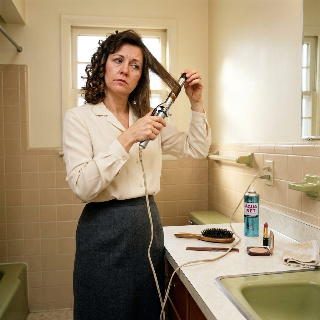 She Plugged in the Curling Iron and Left It Heating by the Sink