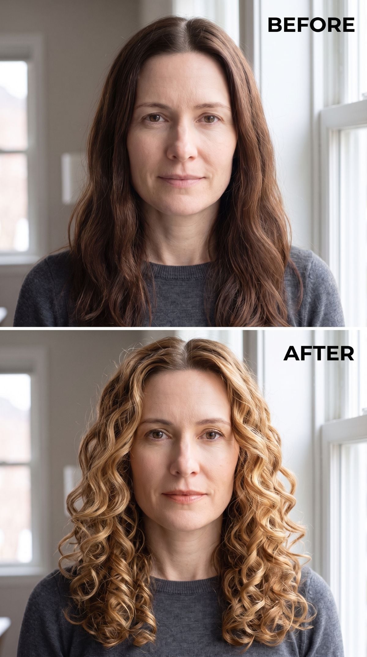 Curls and a Color Shift Did the Geometry Work Her Previous Cuts Never Finished