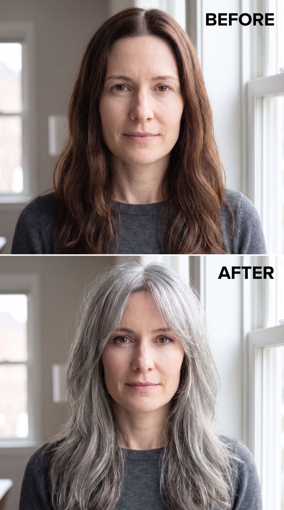 Going Gray Without Going Invisible Is Harder Than It Sounds. She Did It.