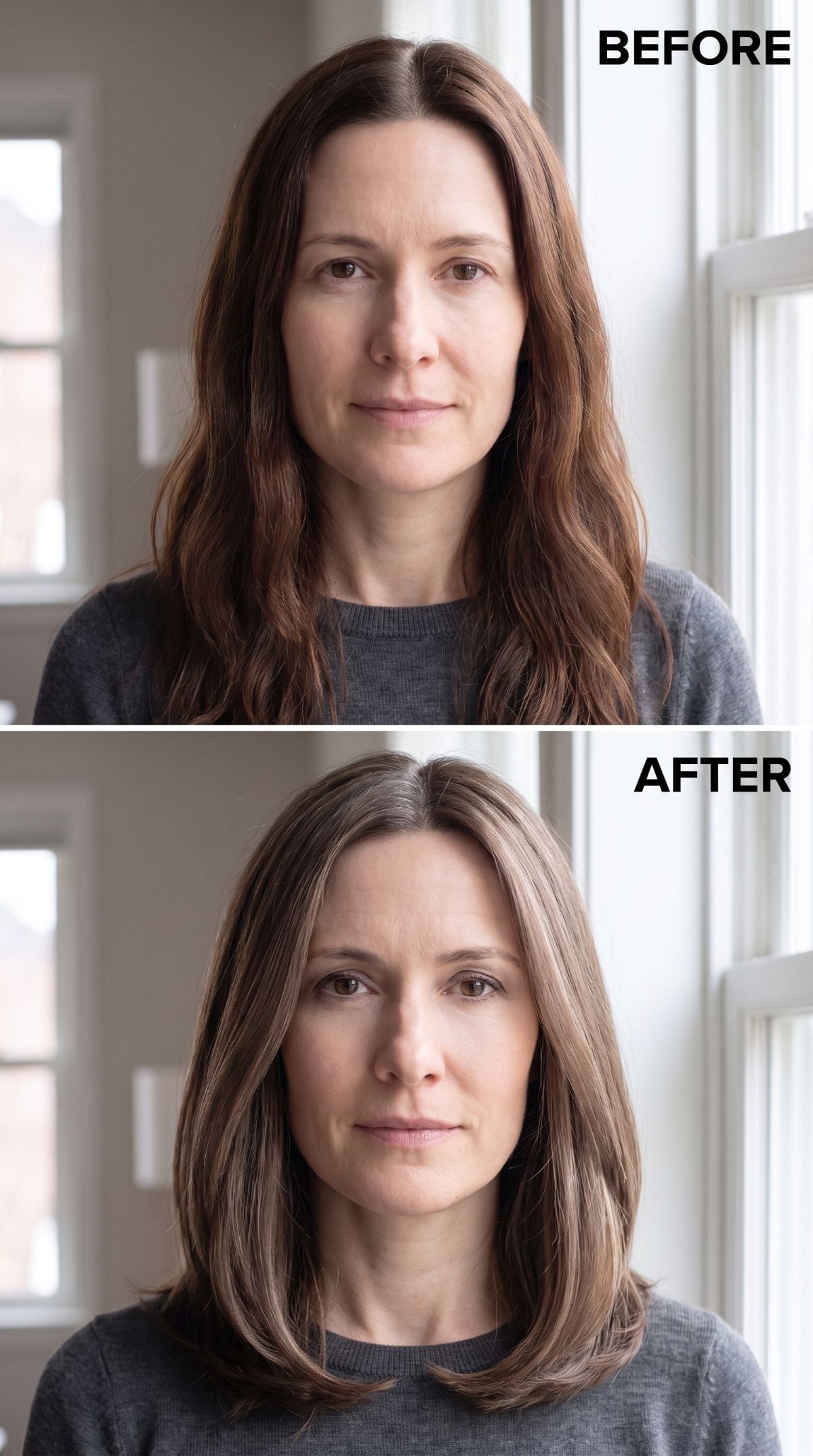 Lighter Color and a Blunt Cut Did What Years of Layering Couldn't