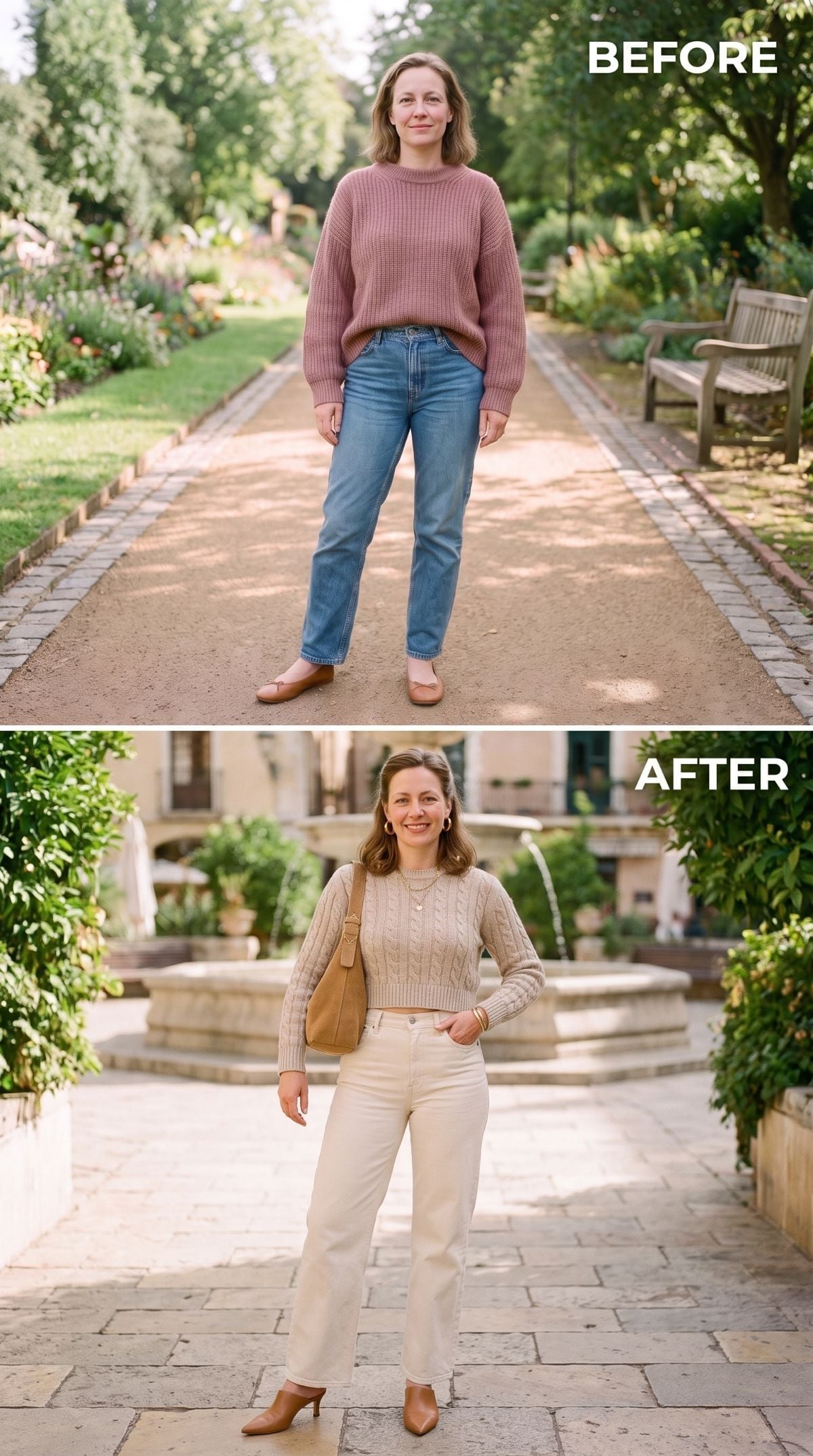 Cable Knit, Cream Denim, and the Heel Height That Changed Everything