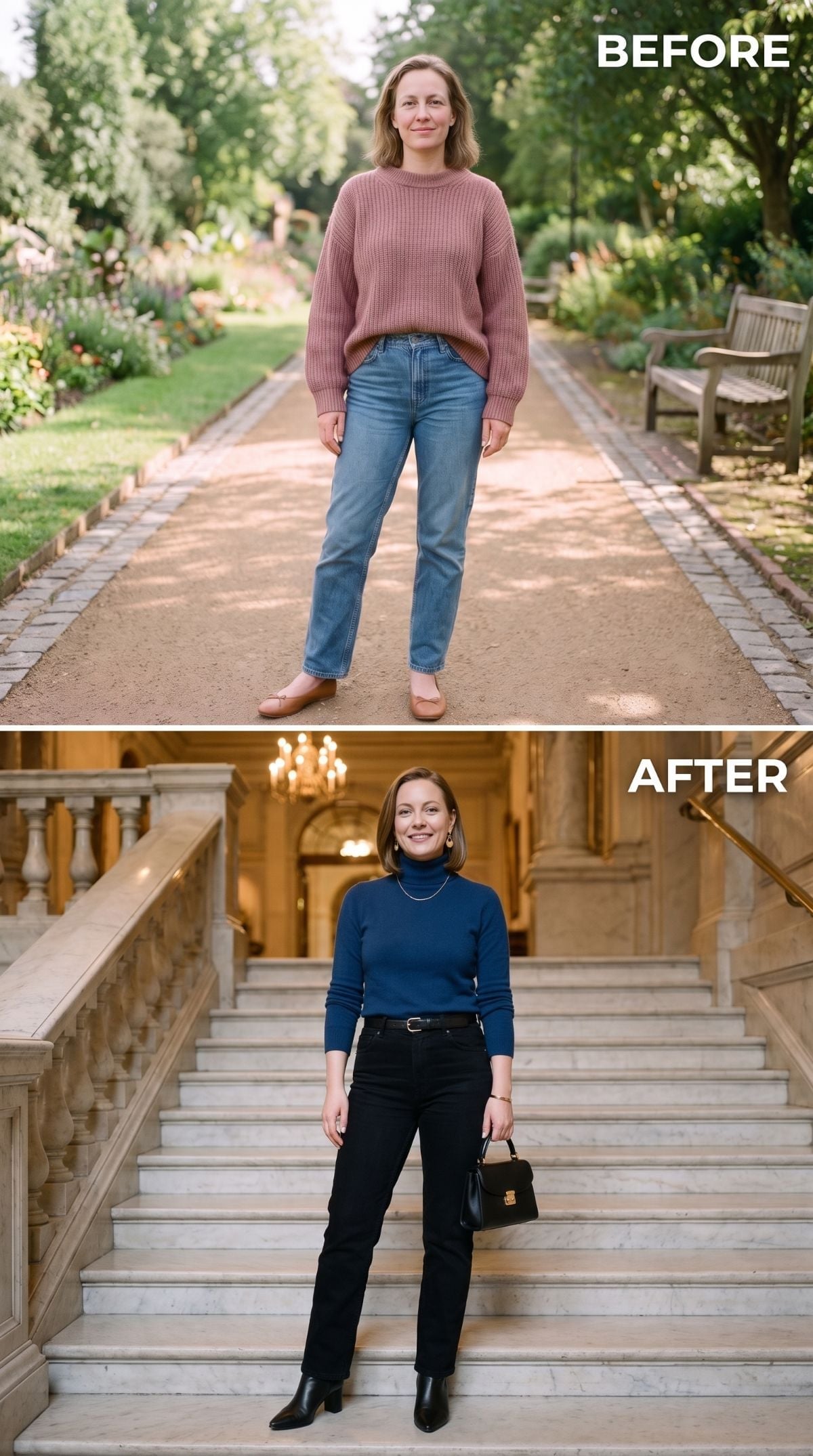 Dark Turtleneck, Black Jeans, and How the Belt Finally Closed the Gap