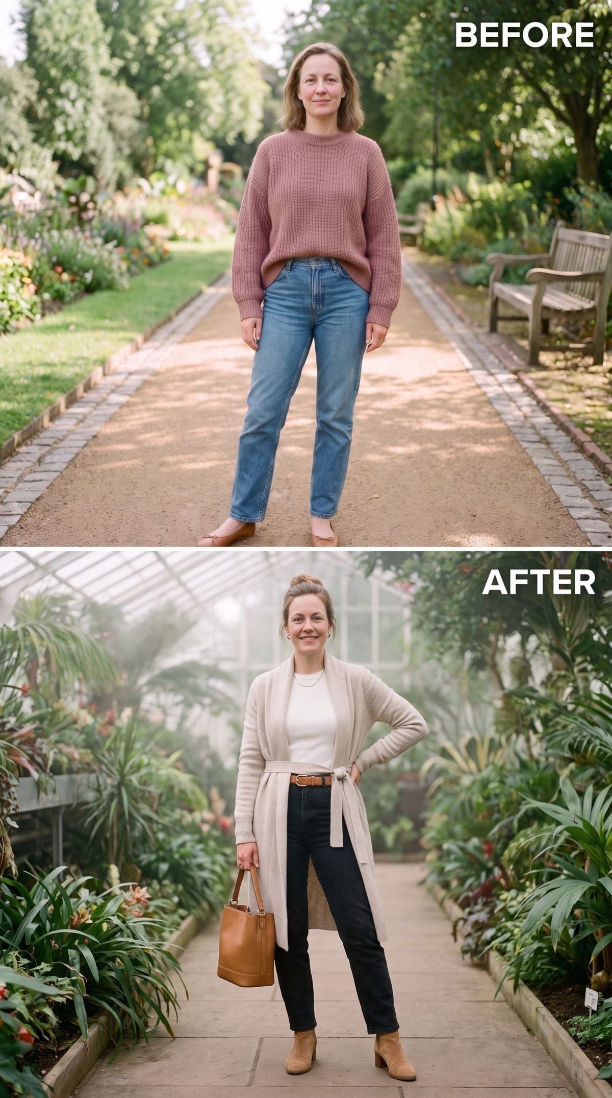 Longline Cardigan, Dark Straight Jeans, and What Belting Over Layers Actually Does