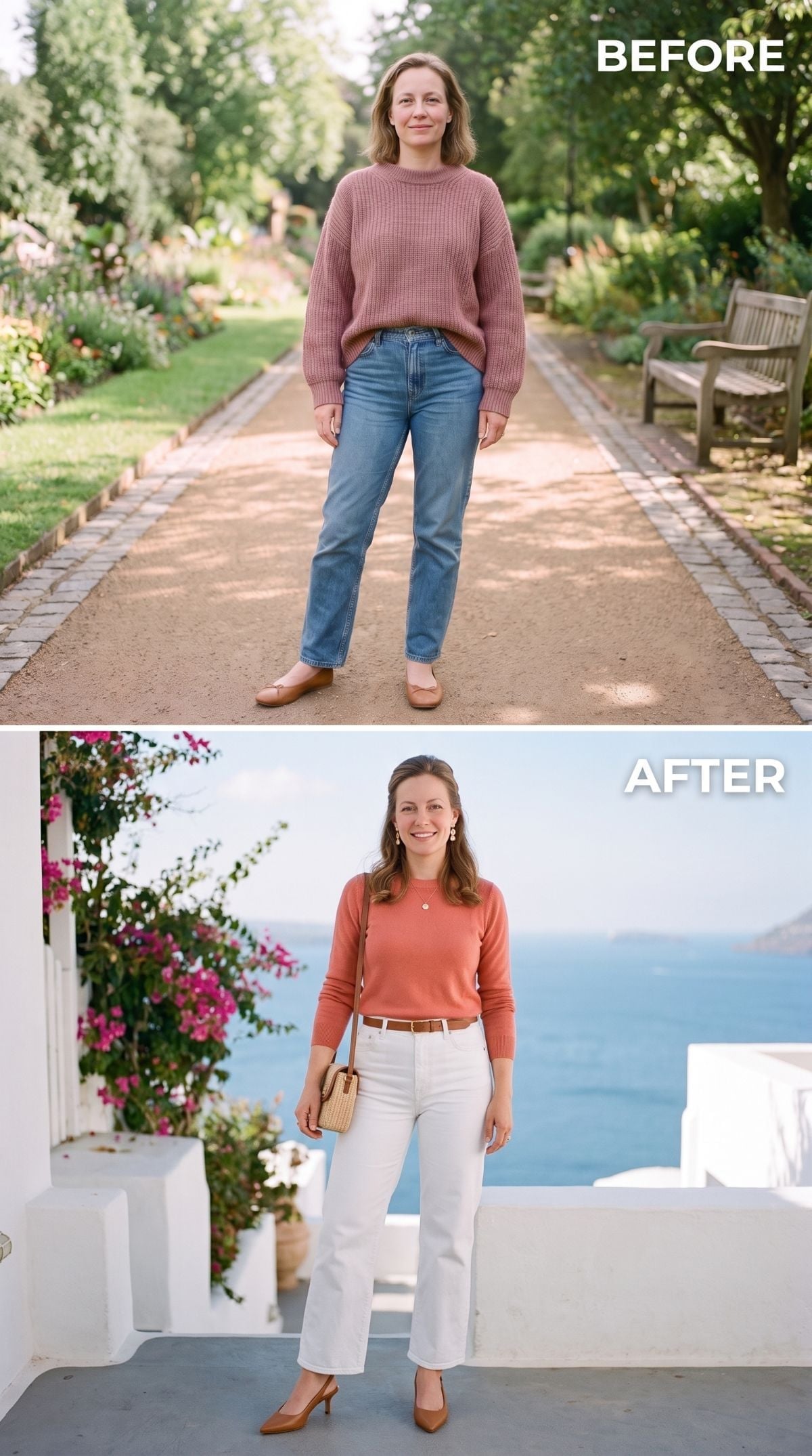 Pink Oversized Knit, White Jeans, and Why the Belt Loop Did More Than Expected