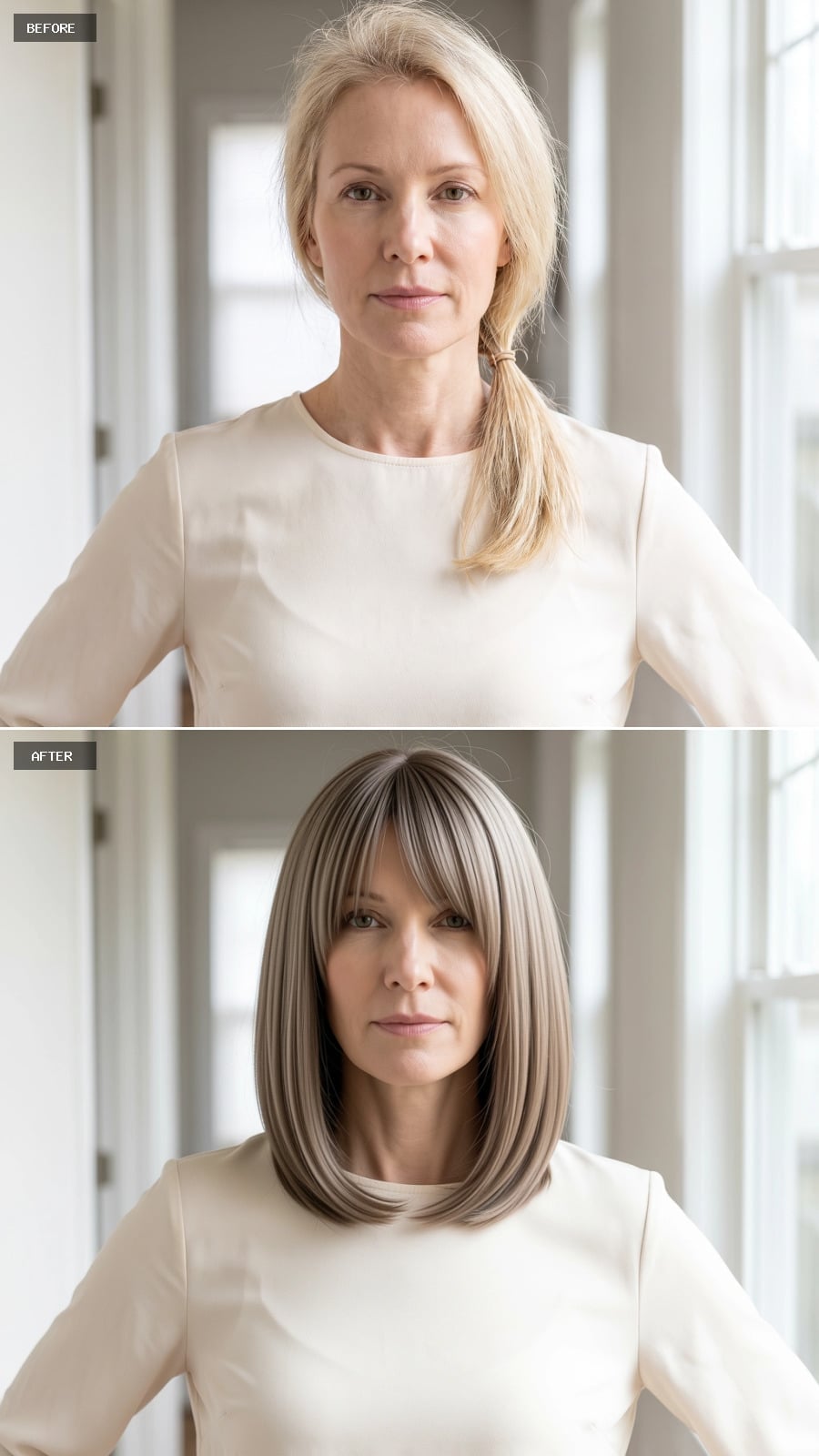 Bangs That Actually Solve Something, Plus a Color Worth Stealing