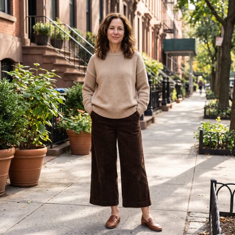 She’s 48 and 5'3" and Wanted Her Legs to Look Longer. These Are the Perfect 30 Before & After Trending Fall Outfits for Her